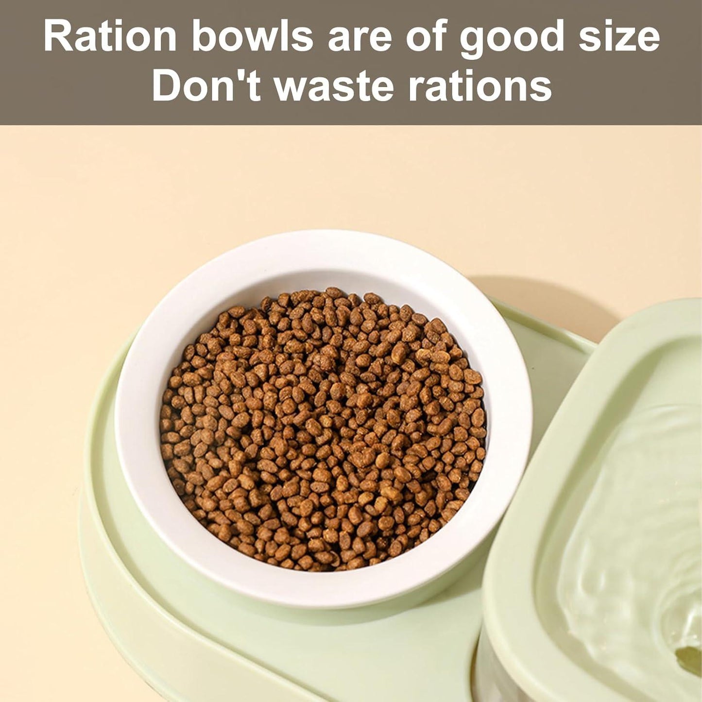 Elevating Cats Bowl Automatic Water Fountain Food Bowl AntiVomiting Dog Feeding Bowl Food Container for Small Dog Cats