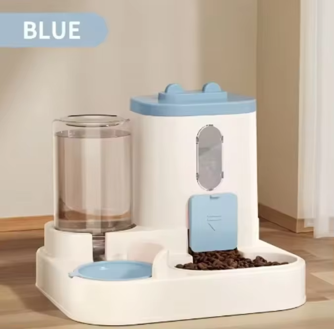 Convenient Pet Food Water Dispenser Large Capacity Feeder Automatic Gravity Cat Dog Food Bowl