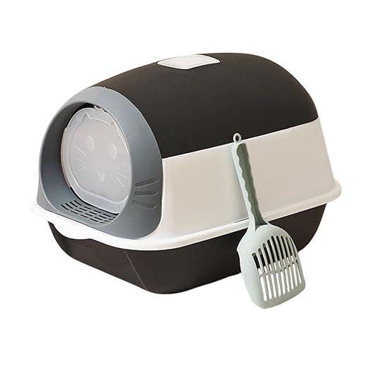 Enakshi Enclosed Cat Litter Box Hooded Cat Toilet Removable Bedpan Kitty Litter Tray