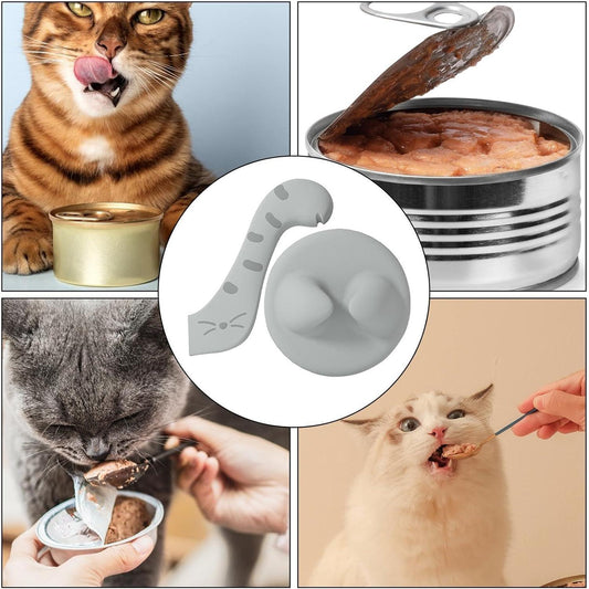 Cat Can Opener - Silicone Can Covers Cat Can Lids, Multifunctional Cat Food Covers | Cat Food Can Cover Silicone Dishwasher Safe, Universal Dishwasher Safe Cat Food Can Cover for ETS Dogs