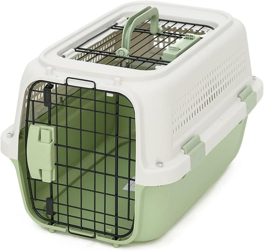 Hard-Sided Two-door Pet Carriers Ideal for Small Dogs, Cats & Other Small Animals Carry Cage