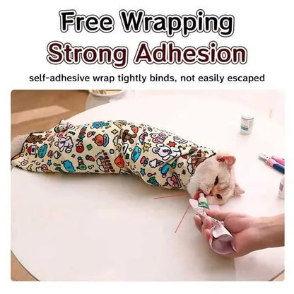 Cat Beauty Wrap - Pet Protective Cover - Cat Wrapping Cloth for Feeding, Scratch Prevention, Escape Protection, Cleaning Pet - Feline Grooming Towel