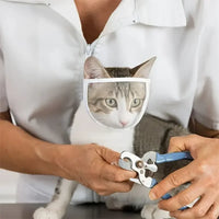 Pet Transparent Mouth Cover, Breathable Cat Grooming Mask, Protective Anti-Licking Anti-Bite Breathable Cat Mask
