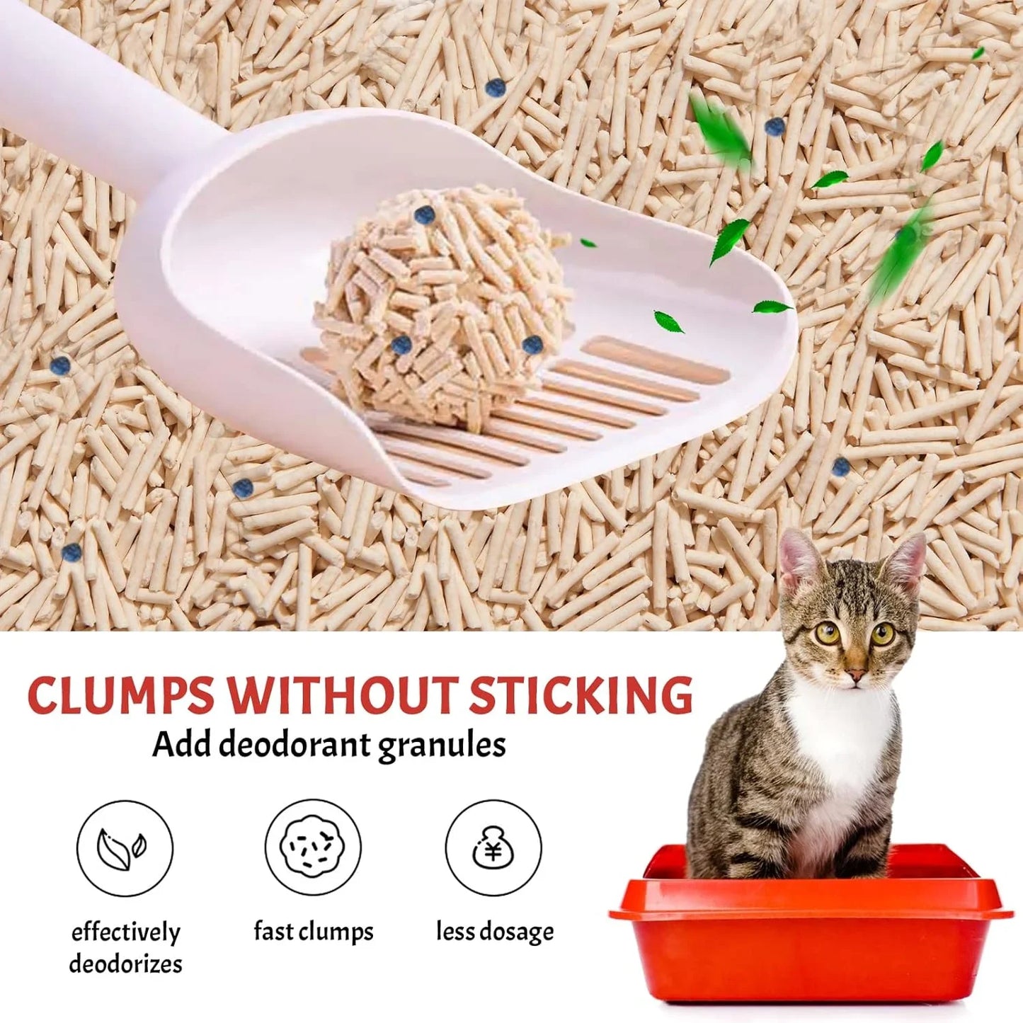 Destiny Cature Natural Tofu Mix Clumping Cat Litter Tofu and Zeolite 14L/5.6 kg Flushable Clumping Tofu Pellets