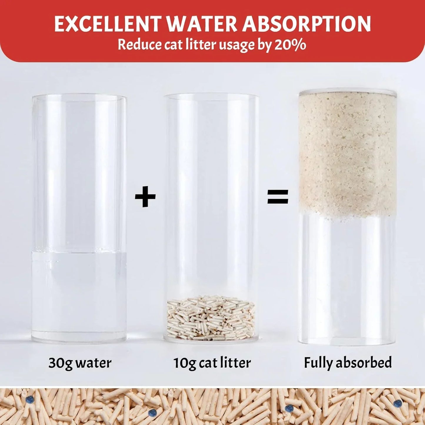 Destiny Cature Natural Tofu Mix Clumping Cat Litter Tofu and Zeolite 14L/5.6 kg Flushable Clumping Tofu Pellets