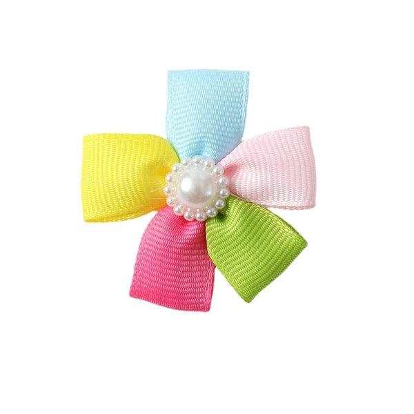 Colorful Maltese hairpins dog cat headdress new Yorkshire Mamaiko supplies pet Hair Clips