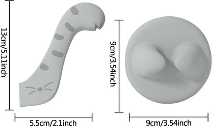 Cat Can Opener - Silicone Can Covers Cat Can Lids, Multifunctional Cat Food Covers | Cat Food Can Cover Silicone Dishwasher Safe, Universal Dishwasher Safe Cat Food Can Cover for ETS Dogs