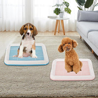 Dog Toilet, Small Pet Dog Teddy Dog Toilet Hollow Anti-Skid Clean Potty Pet Supplies