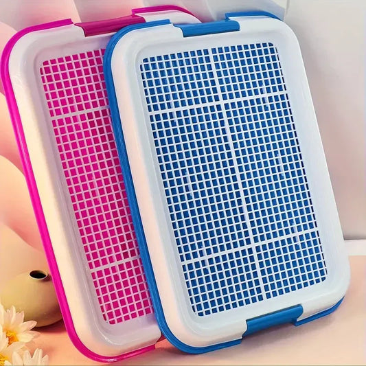 Dog Toilet, Small Pet Dog Teddy Dog Toilet Hollow Anti-Skid Clean Potty Pet Supplies
