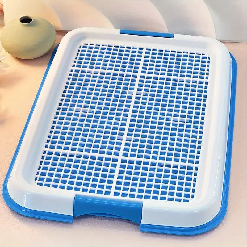 Dog Toilet, Small Pet Dog Teddy Dog Toilet Hollow Anti-Skid Clean Potty Pet Supplies