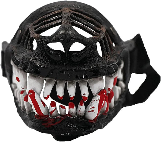 Muzzle for Medium Sized Dog，Basket Muzzle for Large Dog That Eat Everything - Protection from Dogs While Walking，Skull Mask Muzzle Scary