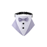 Large Size Dog Wedding Bandana Collar with Bow Tie,Adjustable Dog Valentines Tuxedo,Dog Birthday Party Wedding Attire for Small Medium Large Dogs