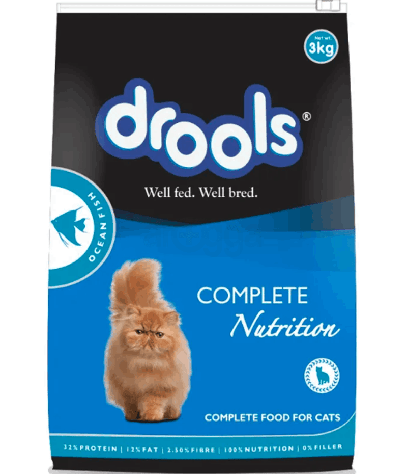 Drools Adult Dry Cat Food, Ocean Fish, 3kg
