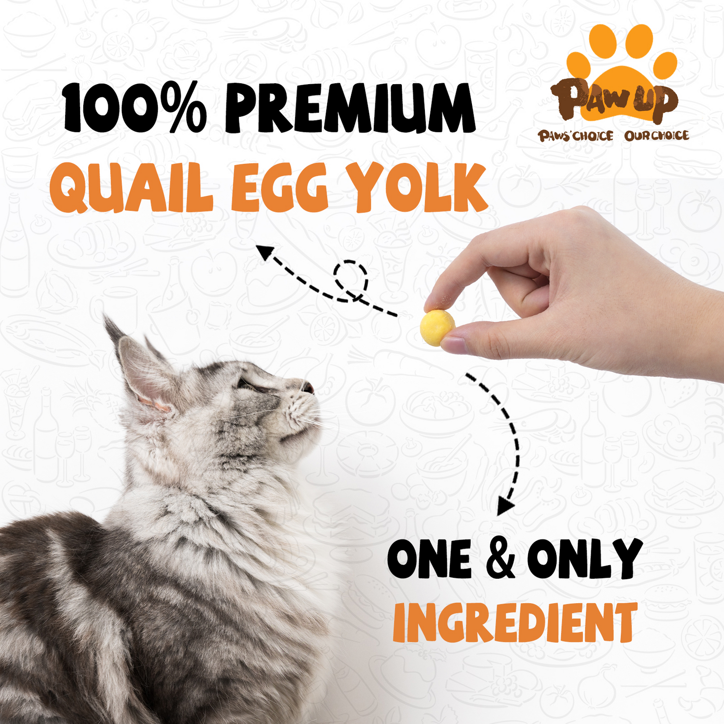 Freeze-dried Egg Yolk Granules Beautify Smoothing Cat Food Freeze-dried Snacks
