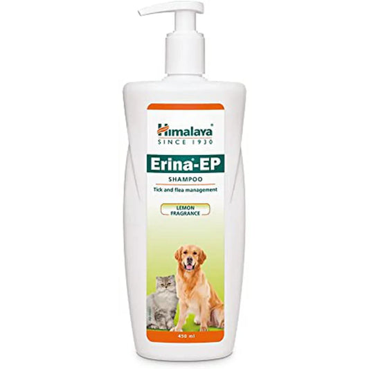 Himalaya Erina-EP Tick and Flea Shampoo for Dogs and Cats 450ml