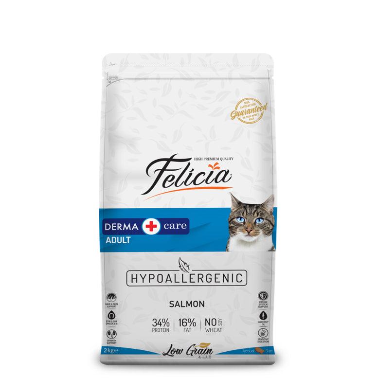 Felicia Low Grain Adult Derma Care Cat Food Salmon 2 kg