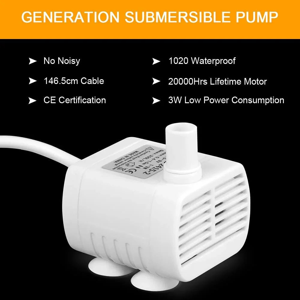 1pc Replacement Pump for Pet Cat Water Fountain, Ultra Quiet Pet Water Dispenser for Cats, Replacement Pump for Pet Water Dispenser for Cats