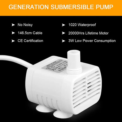 1pc Replacement Pump for Pet Cat Water Fountain, Ultra Quiet Pet Water Dispenser for Cats, Replacement Pump for Pet Water Dispenser for Cats