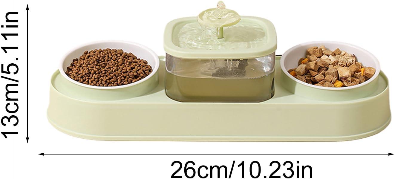 Elevating Cats Bowl Automatic Water Fountain Food Bowl AntiVomiting Dog Feeding Bowl Food Container for Small Dog Cats