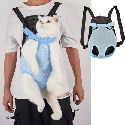 Pet Backpack Adjustable Straps Pet Front Cat Dog Mesh Backpack Pet Shoulders Bag