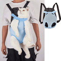 Pet Backpack Adjustable Straps Pet Front Cat Dog Mesh Backpack Pet Shoulders Bag