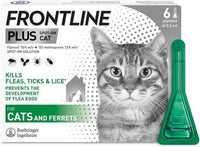 FRONTLINE Plus Spot On for Cats - Flea and Tick Protection- 1 Pipette