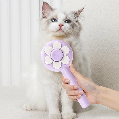 Cats, Deshedding Brush Easily Removes Tangled Hair and Loose Undercoat, Self-Cleaning Pets Grooming brush Tool