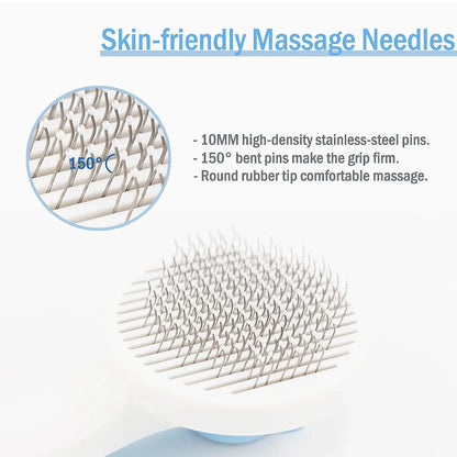Dogs and Cats Pet Grooming Tool Dog Hair Cleaner Brush Comb Shedding Trimming Self Grooming Brush