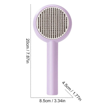 Cats, Deshedding Brush Easily Removes Tangled Hair and Loose Undercoat, Self-Cleaning Pets Grooming brush Tool
