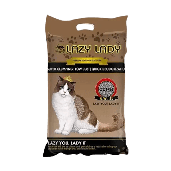 Lazy Lady Premium Clumping Cat Litter Coffee (5L)