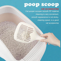 Large fine Hole cat Litter Shovel Simple cat Poop Shovel Clean cat Litter Shovel Long Handle Litter Scoop