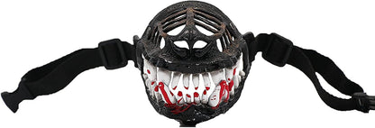 Muzzle for Medium Sized Dog，Basket Muzzle for Large Dog That Eat Everything - Protection from Dogs While Walking，Skull Mask Muzzle Scary