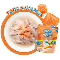 Moochie Meaty Tuna & Salmon in Jelly Adult Cat Pouch Wet Food 70g