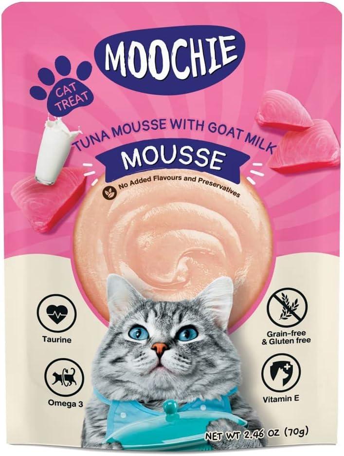 Moochie Kitten Cat Food Tuna Mousse with Goat Milk Pouch 70g