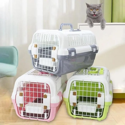 Multi Ventilation Super Premium Cat Carrier Box with Top Steel Cage Travel Cage Outdoor Carrier Animal Air Flight Case