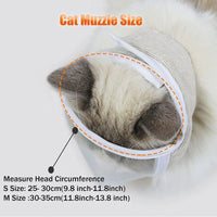 Pet Transparent Mouth Cover, Breathable Cat Grooming Mask, Protective Anti-Licking Anti-Bite Breathable Cat Mask