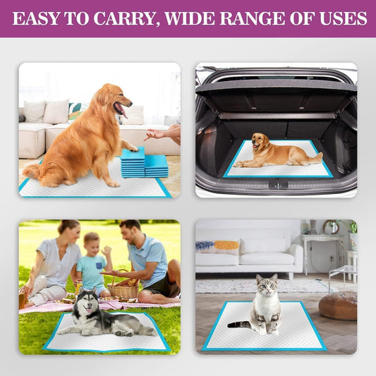 Super Absorbent Pee Pads Pet Training Disposable for Dogs and Cats Training Puppy Pee Pads Super Absorbent & Leak-Proof Large