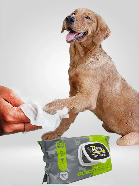 Petex Soft Pet WipesContains Neem & Aloe Vera 15 X 20cm (100 Wipes)