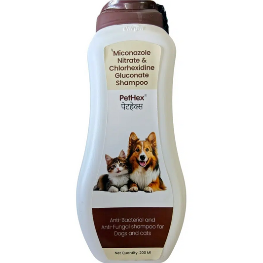 PetCare Pethex Anti-Bacterial & Anti-Fungal Medicated Shampoo 200 ml