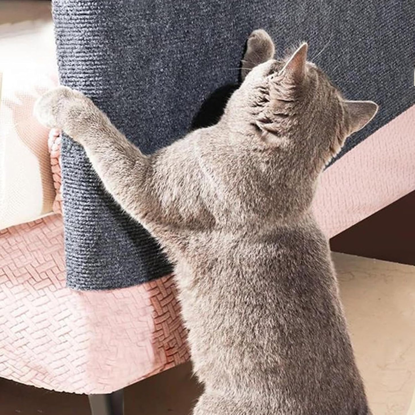 30 cm x 100 cm Self-adhesive Scratching Mat Cat Wall, Scratching Boards Cat Wall, DIY Trimmable Covered Tree Shelves Replacement, DIY Cuttable for Cat Wall Furniture Steps
