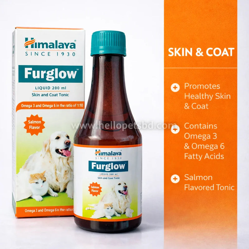 Himalaya Furglow (Skin & Coat Tonic) Liquid For Dogs & Cats 200Ml