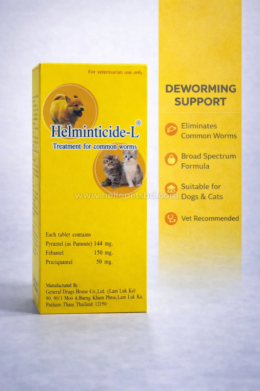 Helminticide-L Deworming Tablet For Cats & Dogs