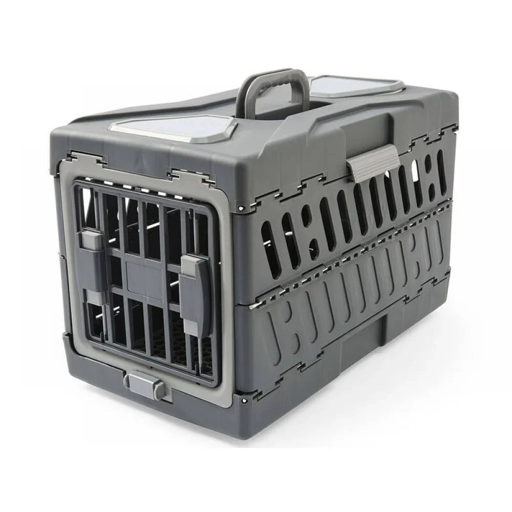 Airline pet Transport Crate Foldable pet cage Top Handle Travel Carrier Cat and Dog Airline Crate Foldable pet Carrier for Aircraft Top Handle pet Carrier for Going Out