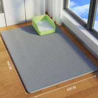 Cat Litter Mat Honeycomb Double Layer Cat Litter Trapping Mat, Non-Slip Waterproof Urine Proof Cat Litter Box Mat, Kitten Supplies and Essentials