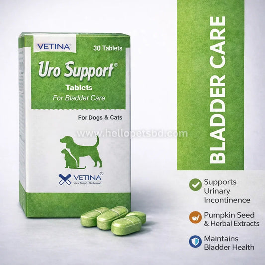Vetina URO Support for Bladders for Dog and Cat (30 Tablets)