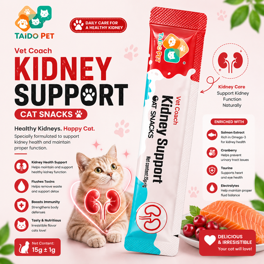 Taido Pet Vet Coach KIDNEY SUPPORT Cat Treat Snacks 15g