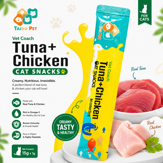 Taido Pet Vet Coach Tuna & Chicken Cat Treat Snacks 15g