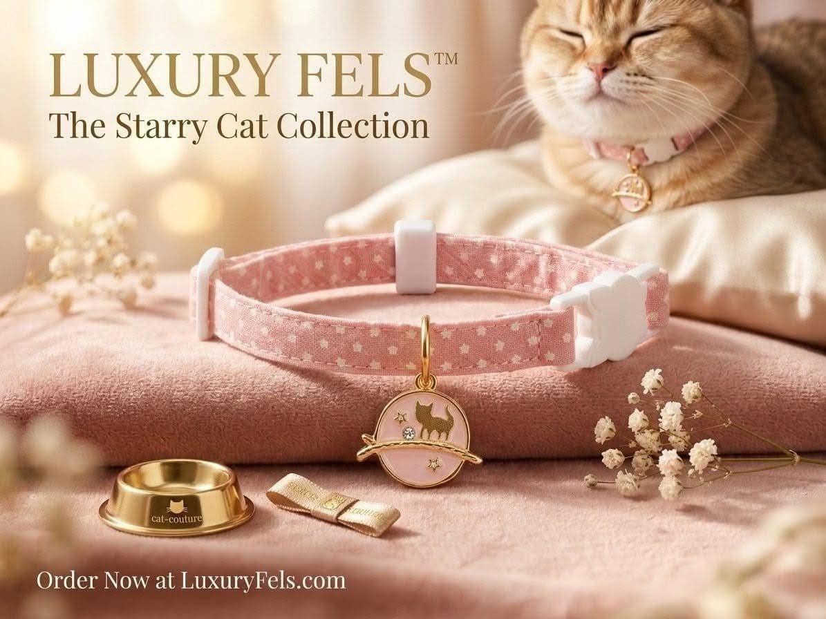 Premium Cute Character Cat Collar with Bell & Safety Breakaway Buckle ColorRandom