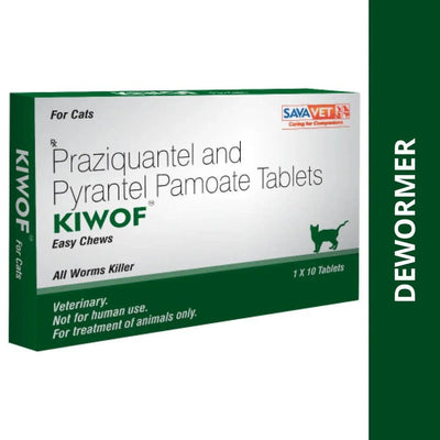 Kiwof Cat Deworming Tablets - Dewormer For cats ( 1 Tablet )
