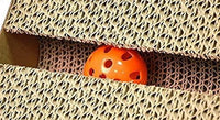 Cat Scratch Pad for Cats, Scratcher with Catnip, Scratching Posts, Cat Toy Scratch Board Lounge with Bell-Ball